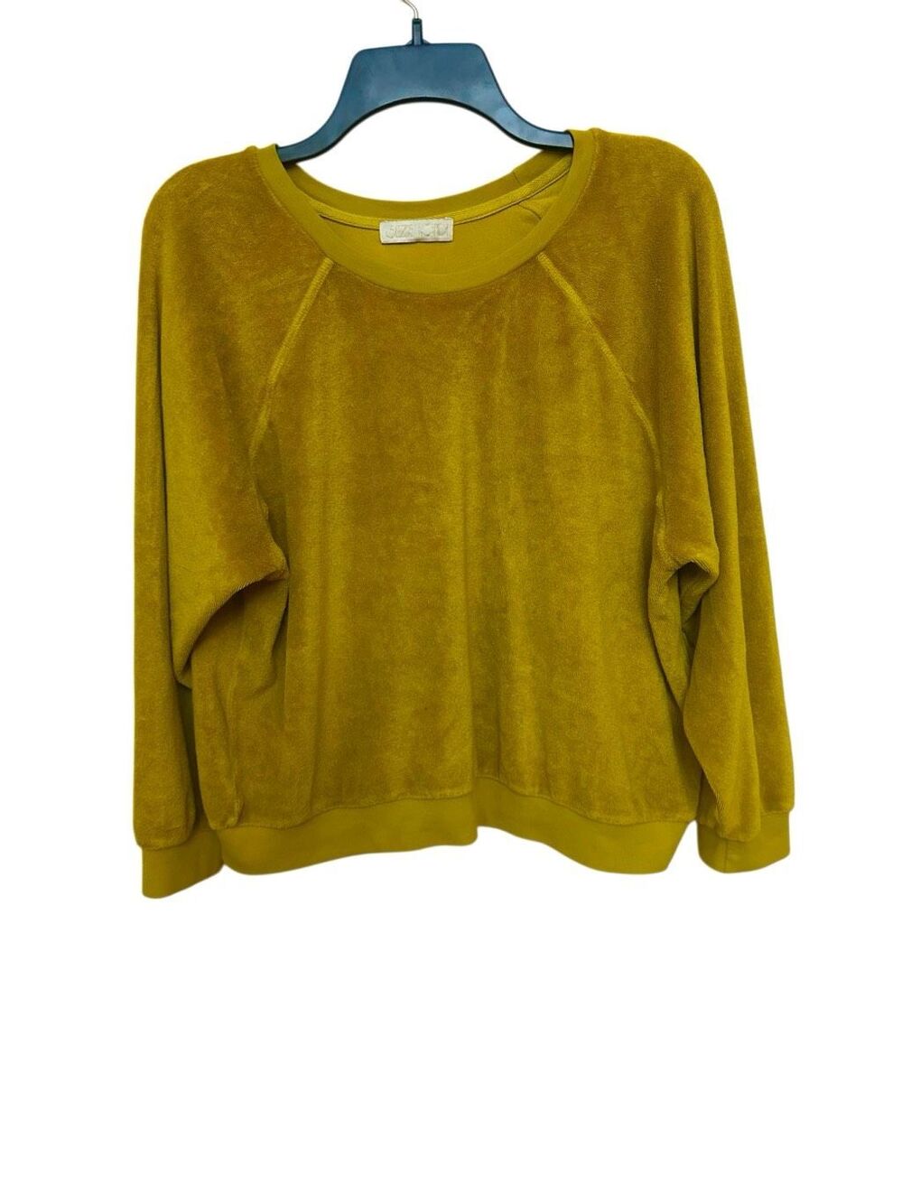$295”Suzie Kondi Samos Velour Raglan Sweatshirt Pullover" size XS